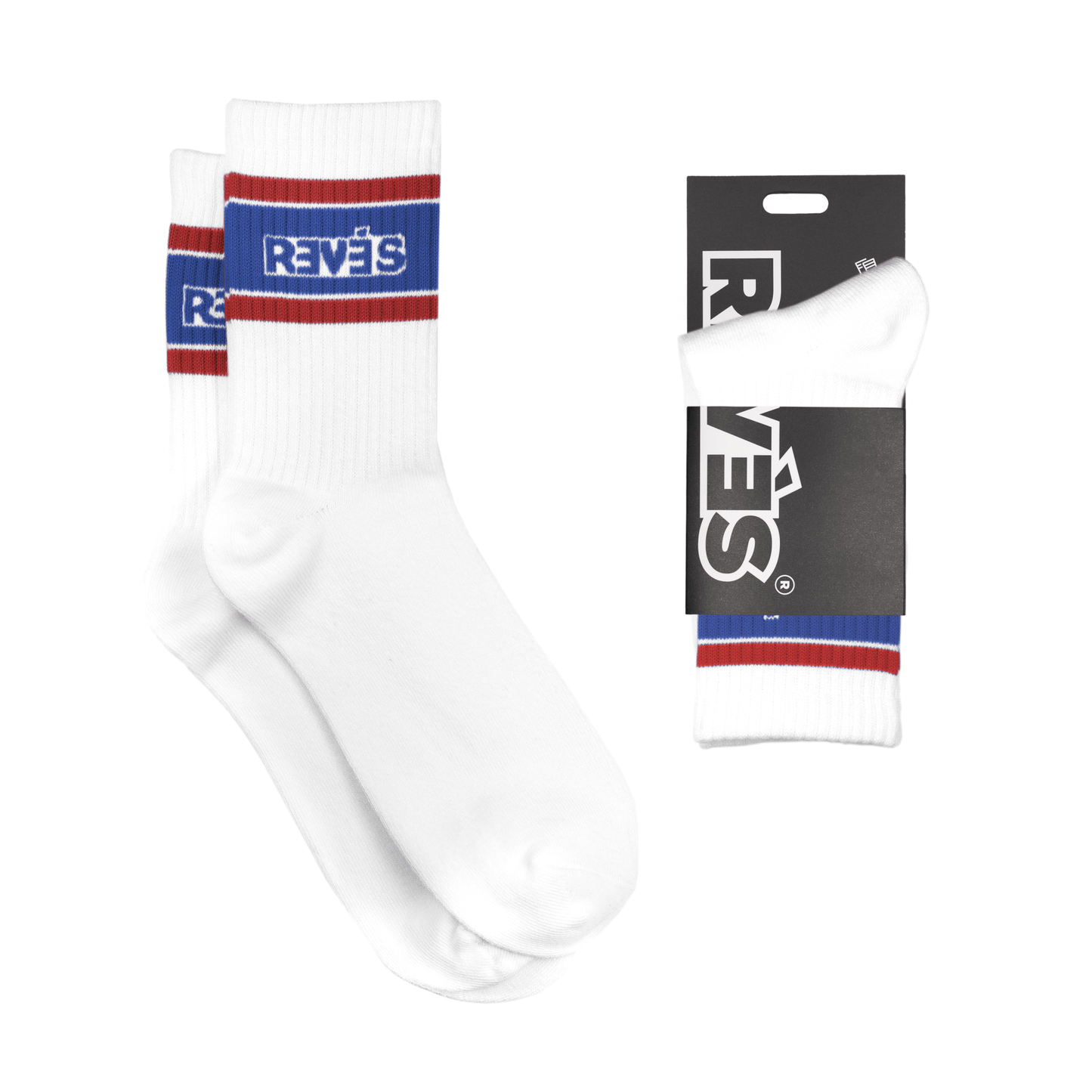 Calcetines Classic Blanco/Azul/Rojo - reveschile