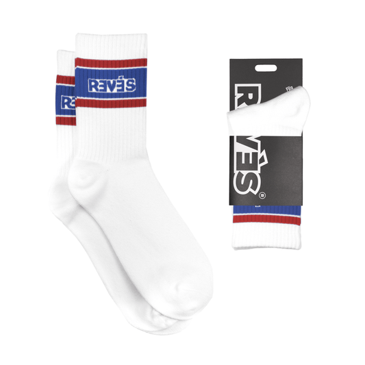 Calcetines Classic Blanco/Azul/Rojo - reveschile