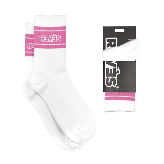 Calcetines Classic Blanco/Rosado - reveschile