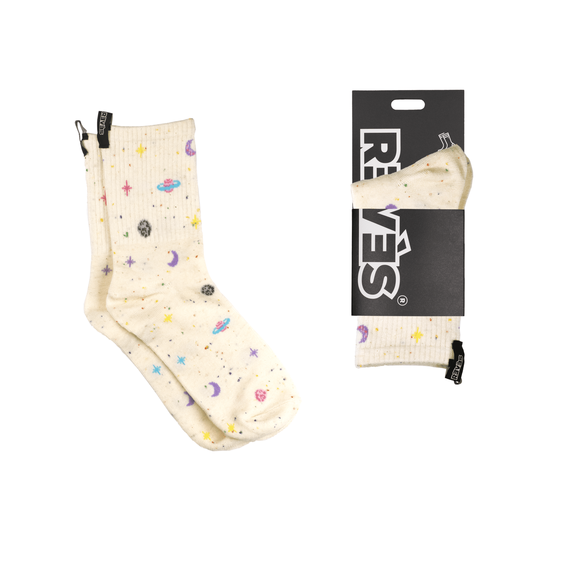 Calcetines Galaxia Crema - reveschile