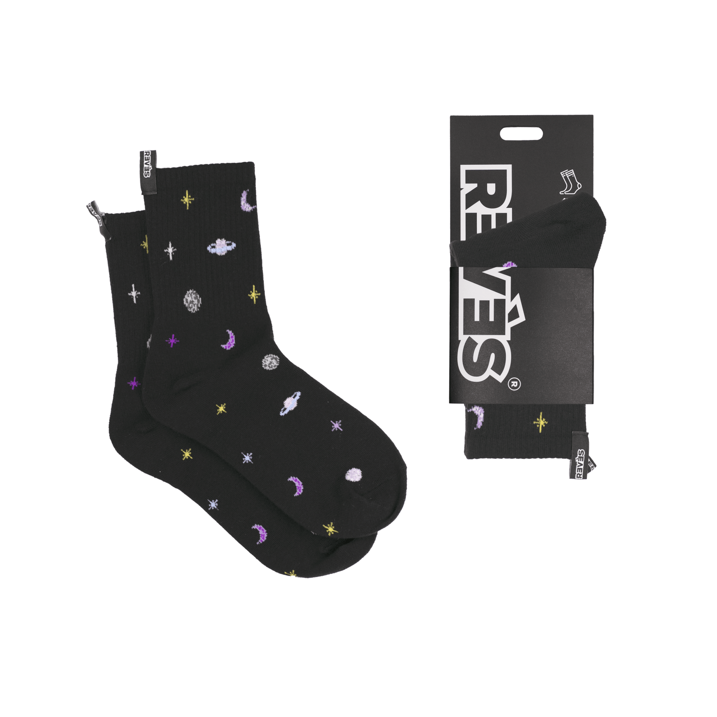 Calcetines Galaxia Negro - reveschile