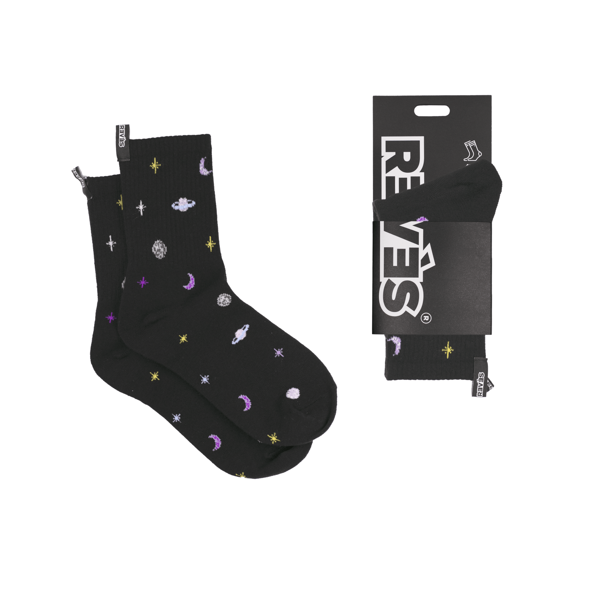 Calcetines Galaxia Negro - reveschile