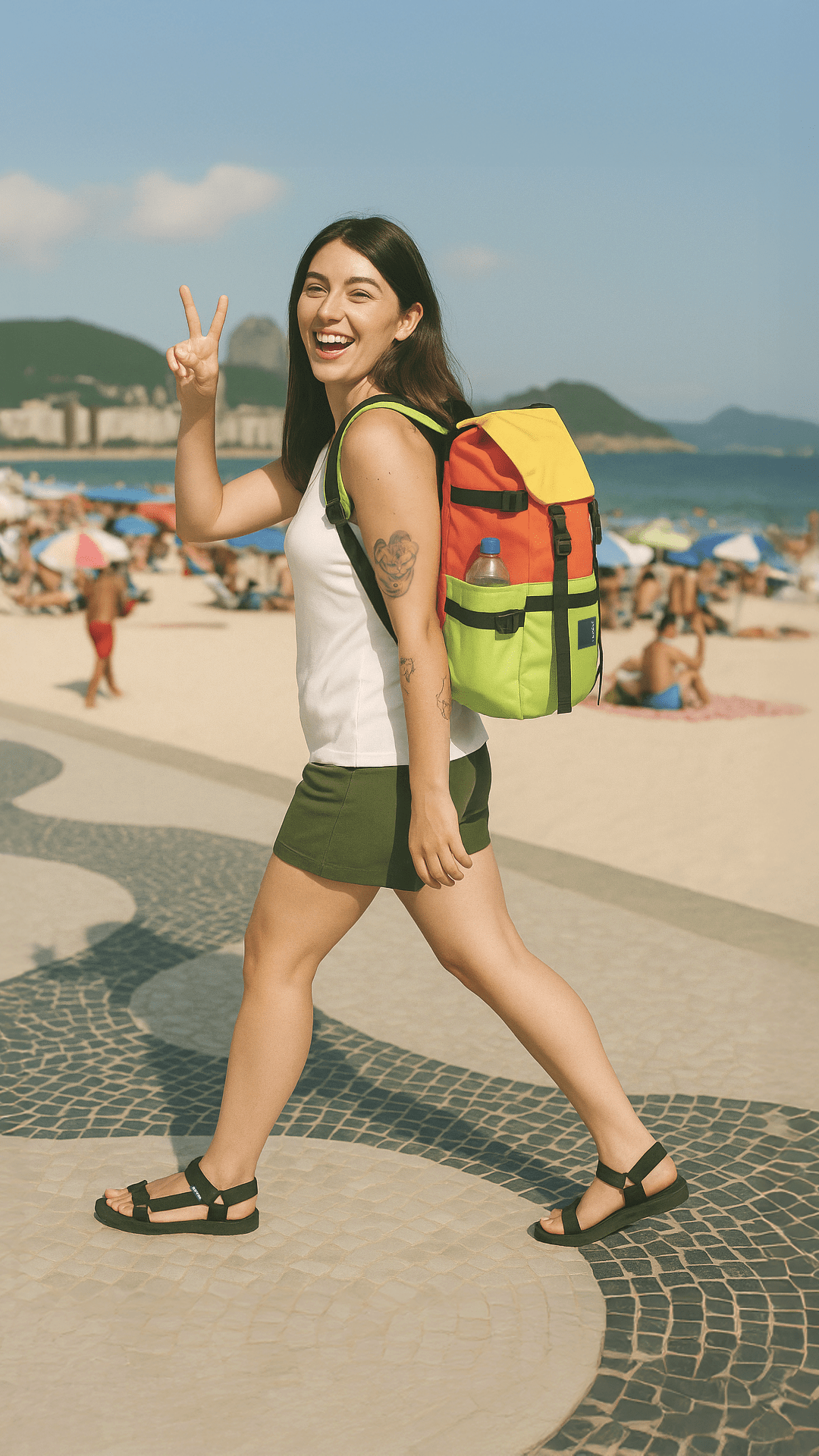 Mochila RVS City Naranja Limón 20 lts. - reveschile