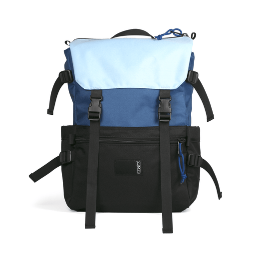 Mochila RVS City Negro/ Azul 20 lts. - reveschile