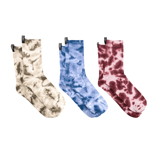 Pack Calcetines Tie - Dye Azul/ Verde/ Burdeo - reveschile