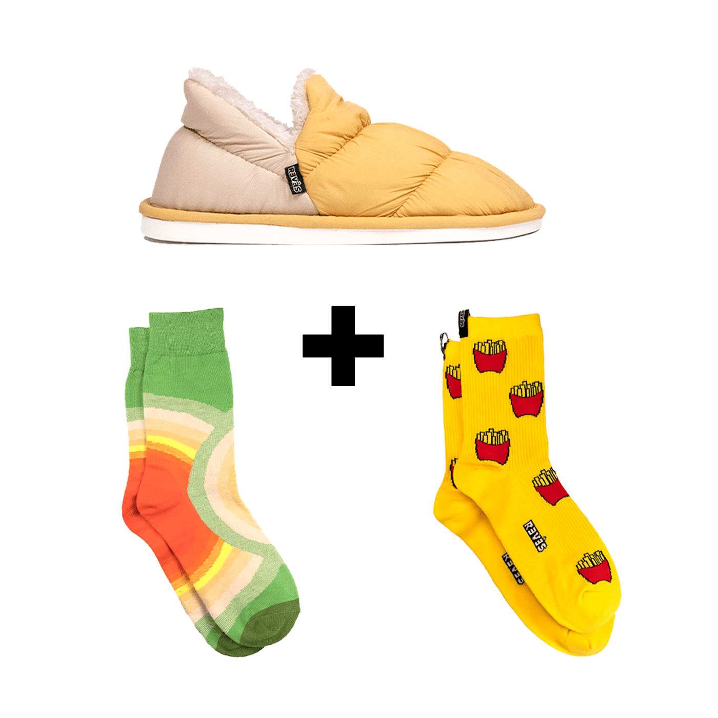 Pack Pantuflas Slippers RVS + Calcetines - reveschile