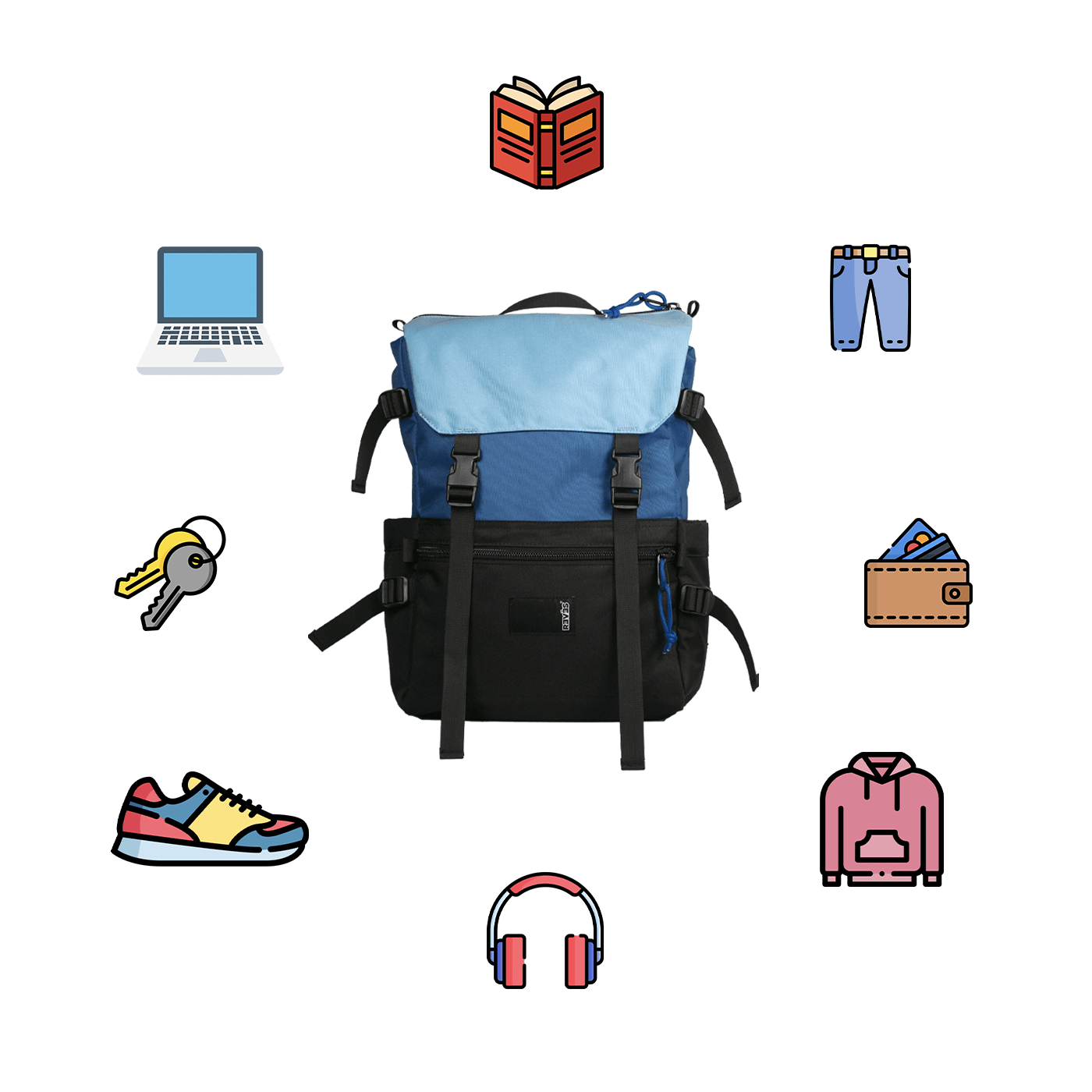 Pack RDS3 Negras + Mochila + Envío Gratis - reveschile