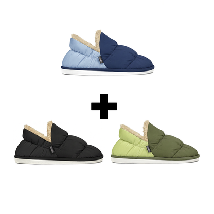 Pack Pantuflas | Mejor precio liquidación 🏆 Verde Negro Azul