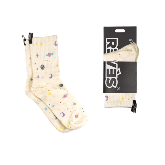 Calcetines Galaxia Crema - reveschile