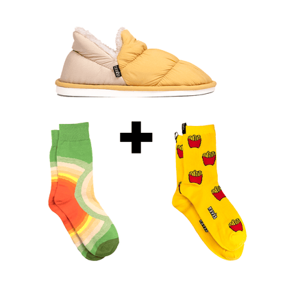 Pack Pantuflas Slippers RVS + Calcetines - reveschile